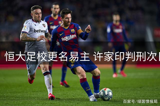 恒大足校更名易主 许家印判刑次日启动破产重整